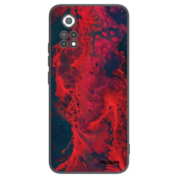 Picasee Xiaomi Poco X4 Pro 5G Hülle - Schwarzes Silikon - Organic red