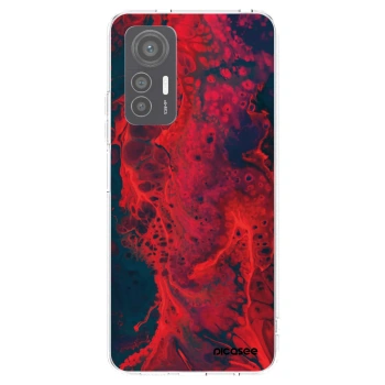 Picasee Xiaomi 12 Lite Hülle - Transparentes Silikon - Organic red