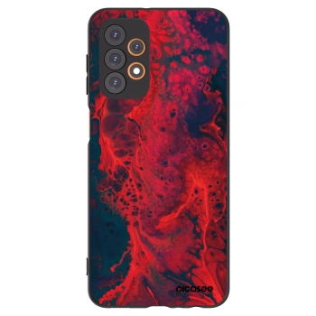 Picasee Samsung Galaxy A23 A236B 5G Hülle - Schwarzes Silikon - Organic red