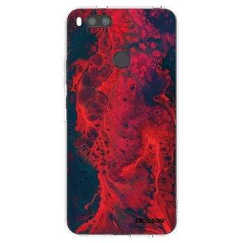 Picasee Xiaomi Redmi A1 Hülle - Transparentes Silikon - Organic red