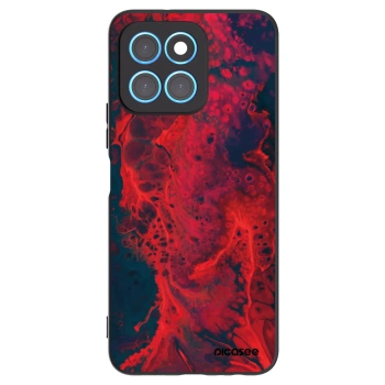 Picasee Honor X8 5G Hülle - Schwarzes Silikon - Organic red