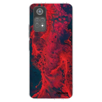 Picasee Xiaomi Redmi Note 11S 5G Hülle - Transparentes Silikon - Organic red