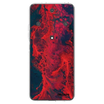 Picasee Honor Magic5 Lite 5G Hülle - Transparentes Silikon - Organic red