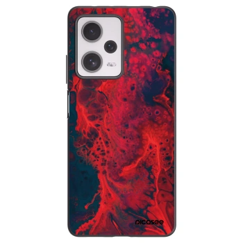 Picasee Xiaomi Redmi Note 12 Pro+ 5G Hülle - Schwarzes Silikon - Organic red