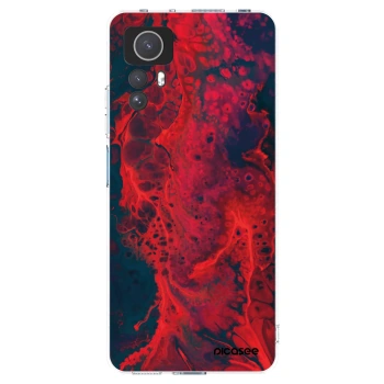 Picasee Xiaomi Redmi Note 12S Hülle - Transparentes Silikon - Organic red