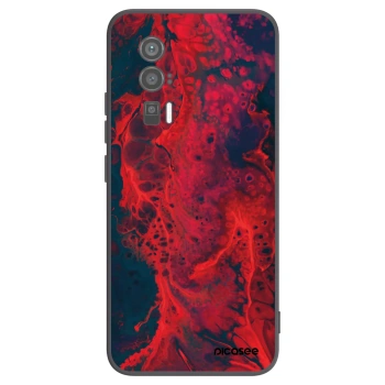 Picasee Xiaomi Poco F5 Pro 5G Hülle - Schwarzes Silikon - Organic red