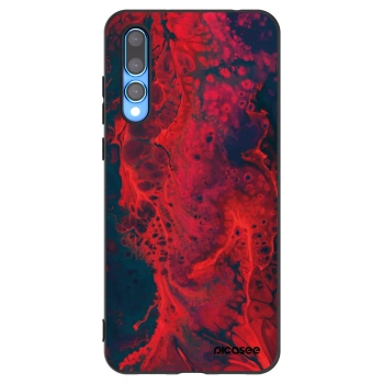 Picasee Huawei P20 Pro Hülle - Schwarzes Silikon - Organic red