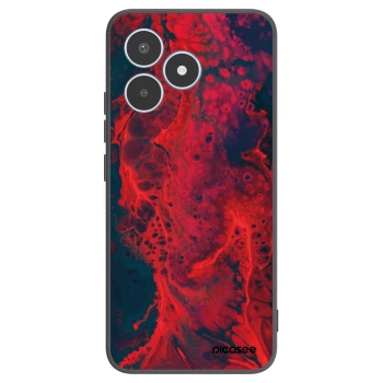 Picasee Realme C53 Hülle - Schwarzes Silikon - Organic red