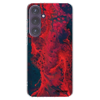 Picasee Samsung Galaxy S24+ S926B 5G Hülle - Transparentes Silikon - Organic red