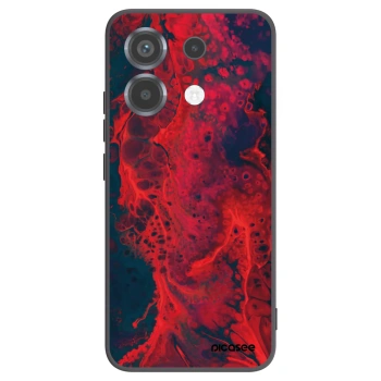 Picasee Xiaomi Poco X6 Hülle - Schwarzes Silikon - Organic red