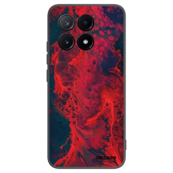 Picasee Xiaomi Poco X6 Pro Hülle - Schwarzes Silikon - Organic red