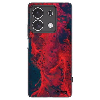 Picasee Xiaomi Redmi Note 13 4G Hülle - Schwarzes Silikon - Organic red