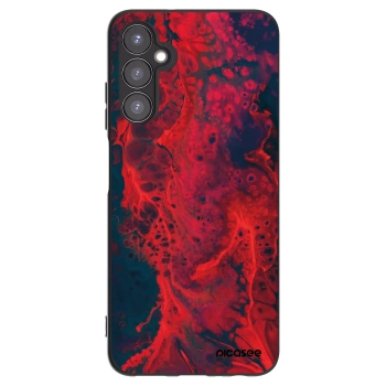 Picasee Samsung Galaxy A05s A057G Hülle - Schwarzes Silikon - Organic red