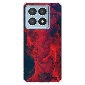 Picasee Xiaomi 14T Pro Hülle - Transparentes Silikon - Organic red