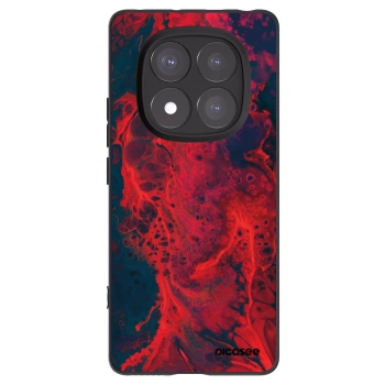 Picasee Xiaomi Redmi Note 14 Pro+ 5G Hülle - Schwarzes Silikon - Organic red