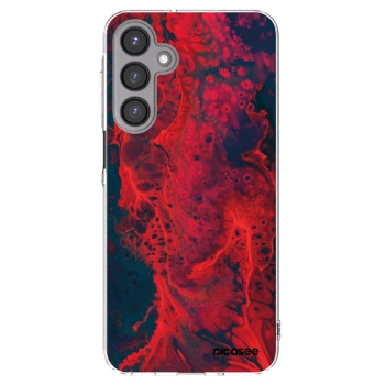 Picasee Samsung Galaxy A16 5G Hülle - Transparentes Silikon - Organic red