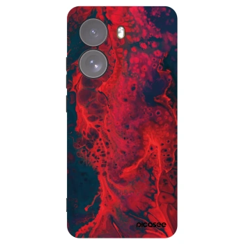 Picasee Xiaomi Poco X7 Hülle - Schwarzes Silikon - Organic red