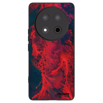 Picasee Honor Magic7 Lite 5G Hülle - Schwarzes Silikon - Organic red