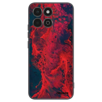 Picasee Honor 200 Smart 5G Hülle - Schwarzes Silikon - Organic red