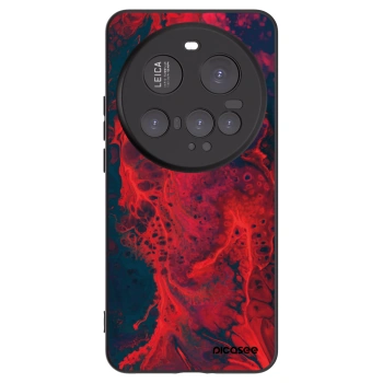 Picasee Xiaomi 15 Ultra Hülle - Schwarzes Silikon - Organic red