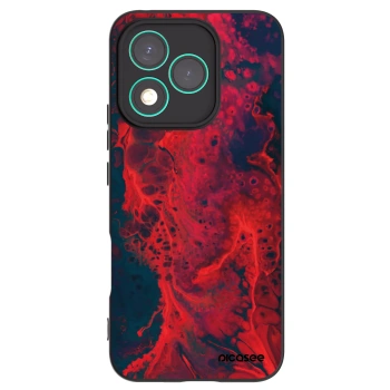 Picasee Honor 400 Lite 5G Hülle - Schwarzes Silikon - Organic red