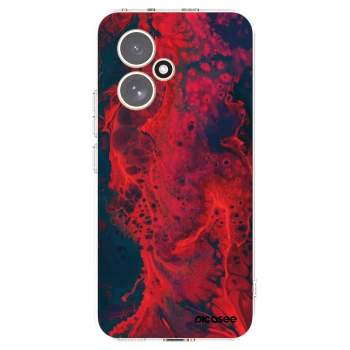 Picasee Honor 400 5G Hülle - Transparentes Silikon - Organic red