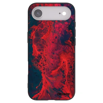 Picasee Apple iPhone Air Hülle - Schwarzes Silikon - Organic red