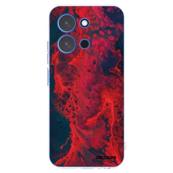 Picasee Xiaomi Redmi 15C 4G Hülle - Transparentes Silikon - Organic red