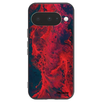 Picasee Google Pixel 10 Hülle - Schwarzes Silikon - Organic red