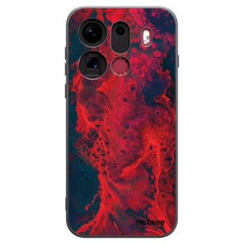 Picasee OPPO Find X9 Pro Hülle - Schwarzes Silikon - Organic red