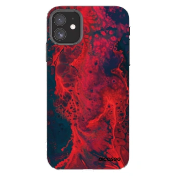 Picasee Apple iPhone 11 Hülle - Transparentes Silikon - Organic red