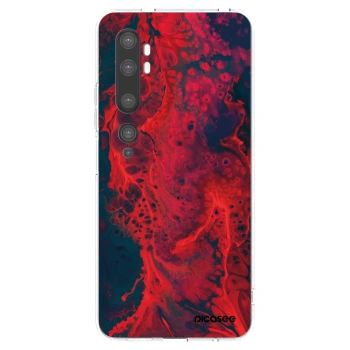 Picasee Xiaomi Mi Note 10 (Pro) Hülle - Transparentes Silikon - Organic red