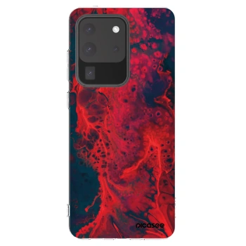 Picasee Samsung Galaxy S20 Ultra 5G G988F Hülle - Transparentes Silikon - Organic red