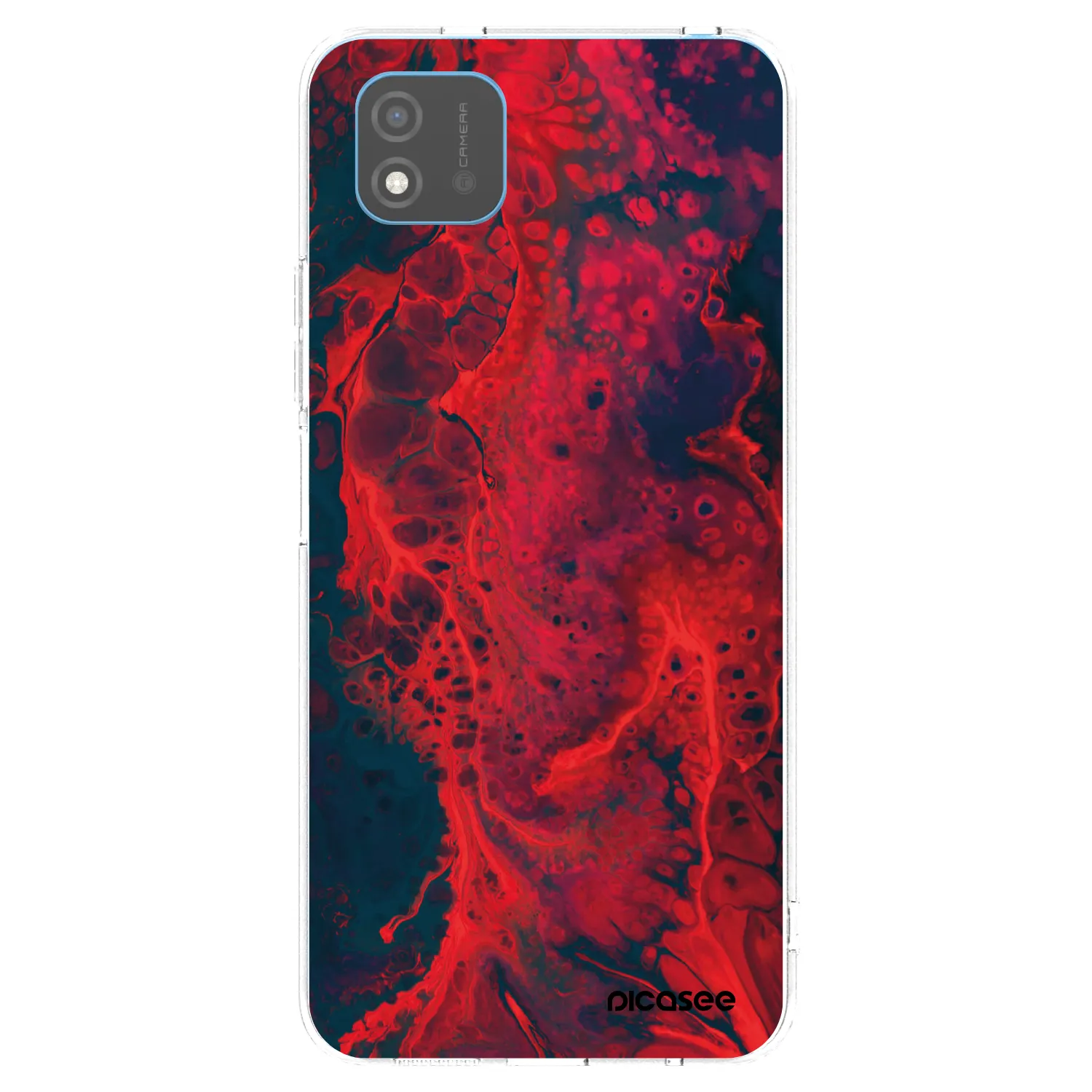 Picasee Realme C11 (2021) Hülle - Transparentes Silikon - Organic red