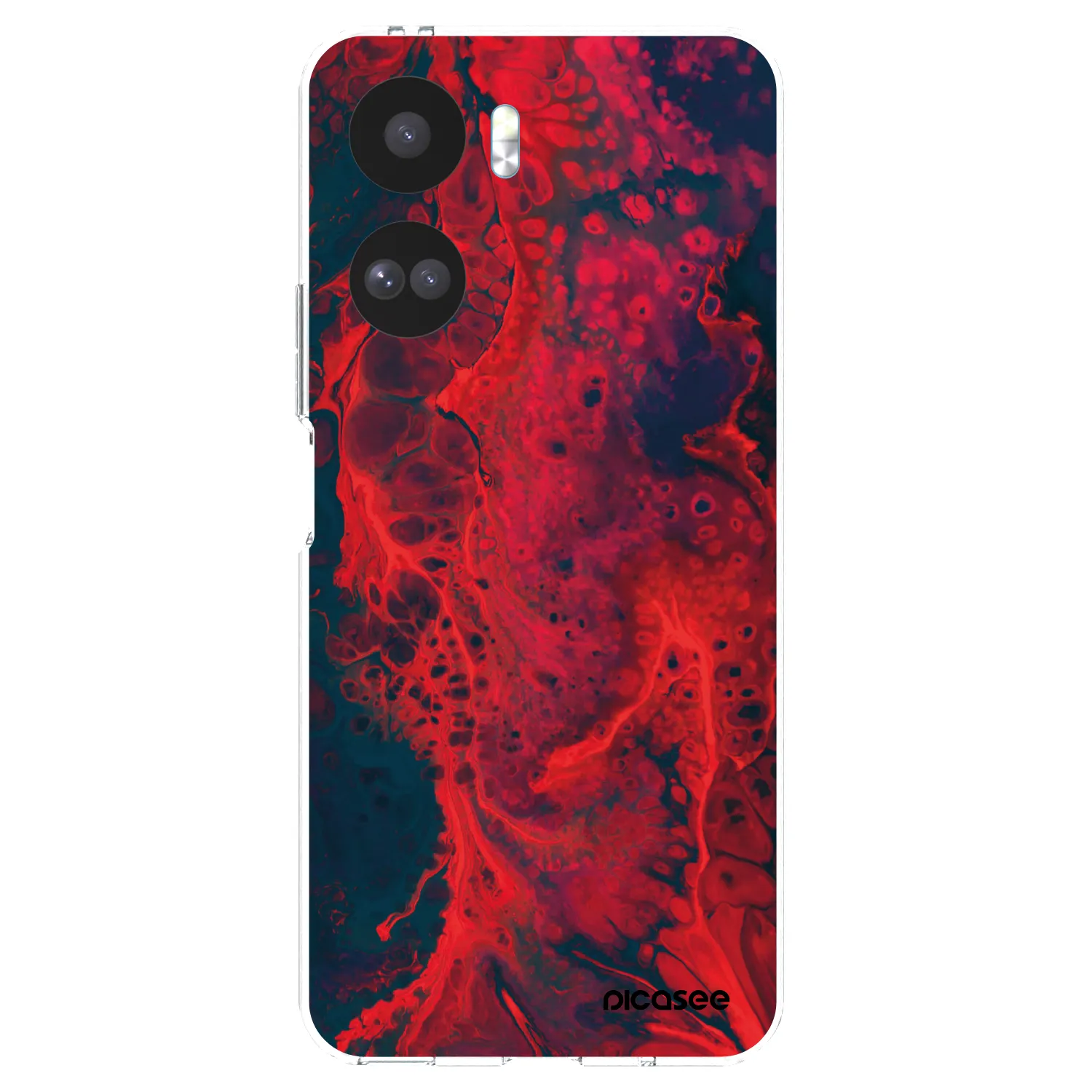 Picasee Honor 90 Lite 5G Hülle - Transparentes Silikon - Organic red