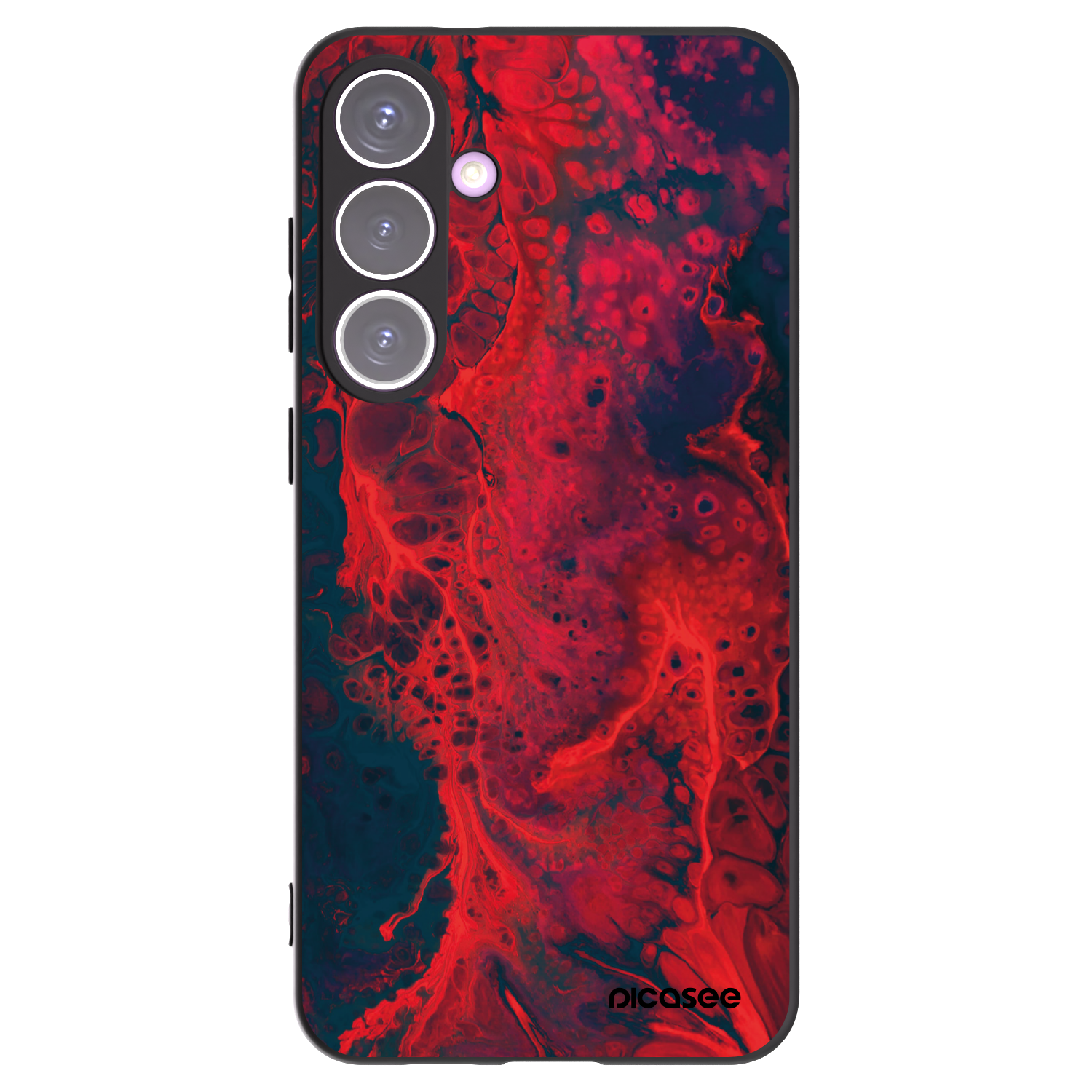 Picasee Samsung Galaxy S24+ S926B 5G Hülle - Schwarzes Silikon - Organic red