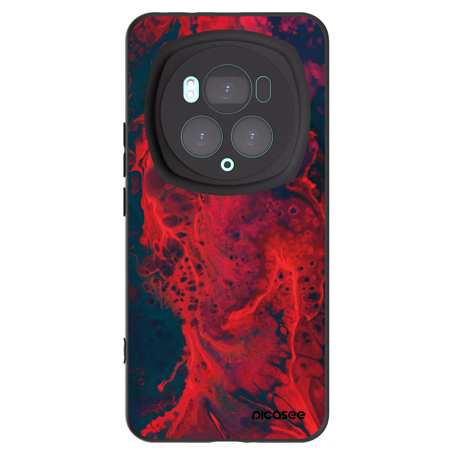 Picasee Honor Magic6 Pro Hülle - Schwarzes Silikon - Organic red