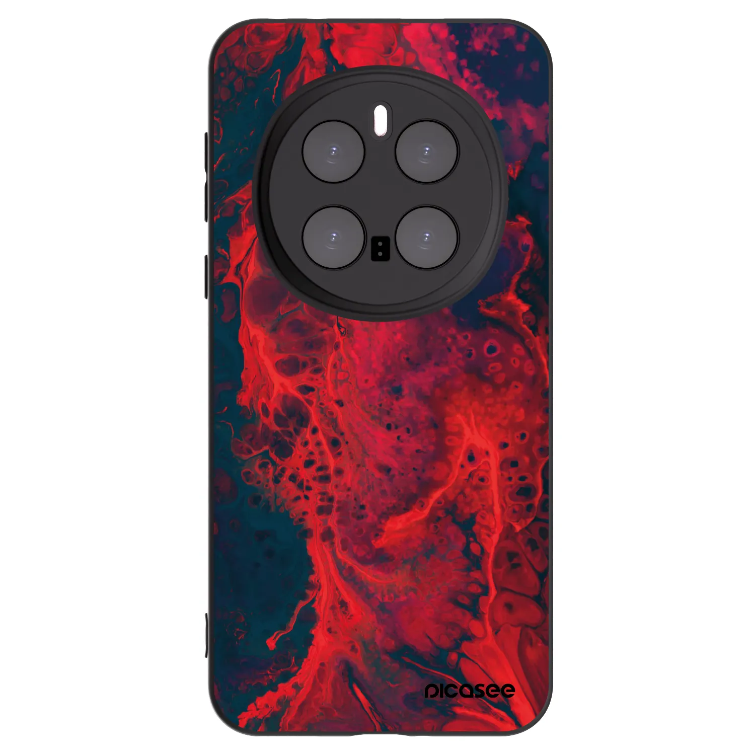 Picasee Honor Magic7 Pro 5G Hülle - Schwarzes Silikon - Organic red