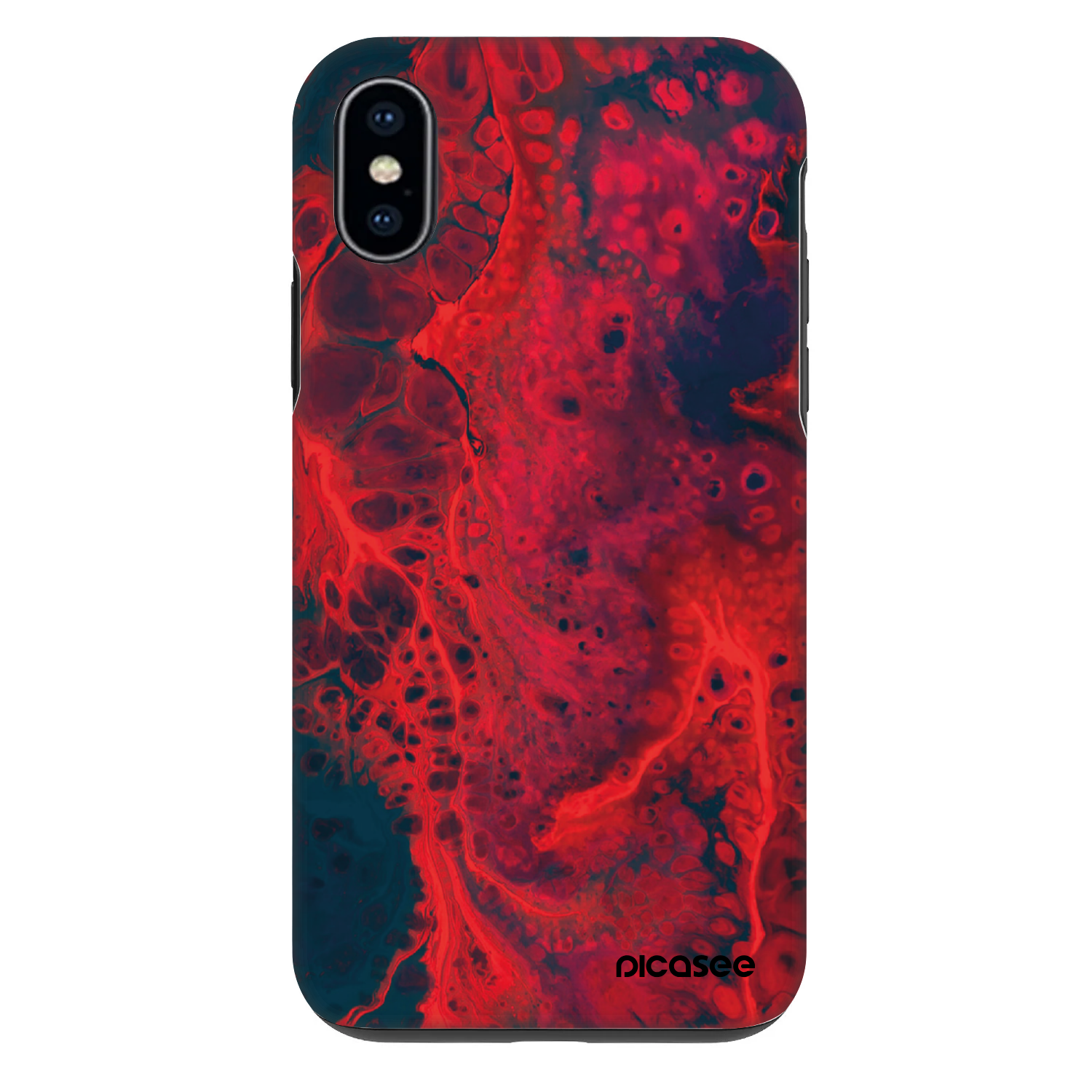 Picasee Fashion Case für Apple iPhone X/XS - Organic red