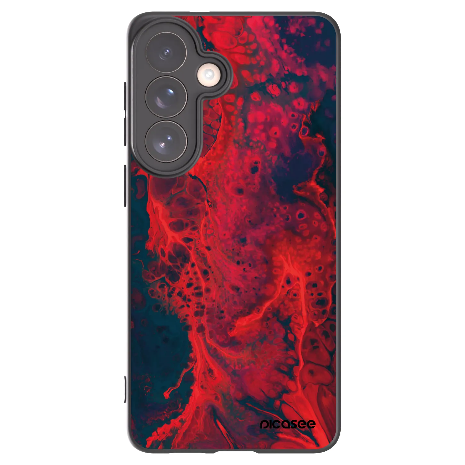 Picasee Samsung Galaxy S26+ Hülle - Schwarzes Silikon - Organic red