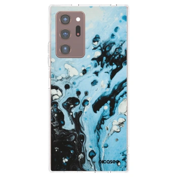 Picasee Samsung Galaxy Note 20 Ultra Hülle - Transparentes Silikon - Organic blue