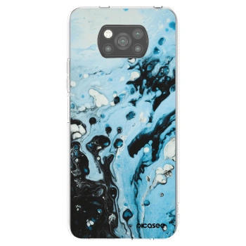 Picasee Xiaomi Poco X3 Hülle - Schwarzes Silikon - Organic blue