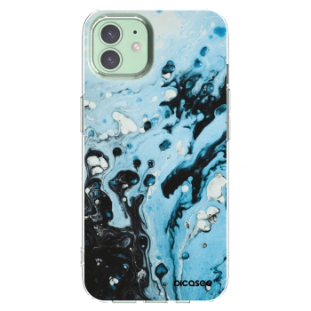 Picasee Apple iPhone 12 Pro Hülle - Transparentes Silikon - Organic blue