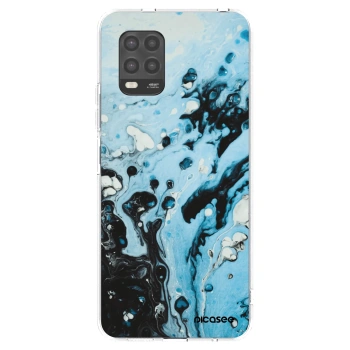 Picasee Xiaomi Mi 10 Lite Hülle - Transparentes Silikon - Organic blue