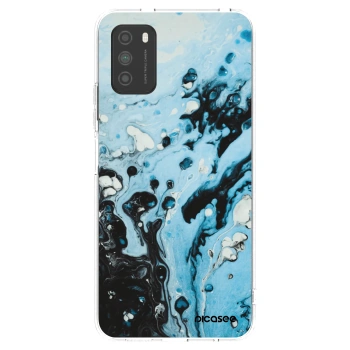 Picasee Xiaomi Poco M3 Hülle - Transparentes Silikon - Organic blue