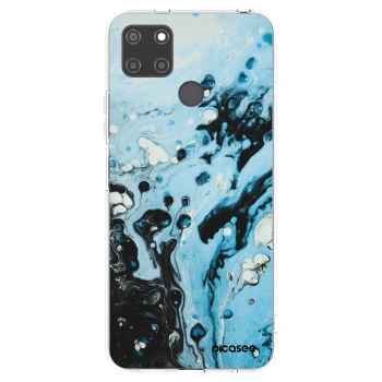 Picasee Realme C21Y Hülle - Transparentes Silikon - Organic blue