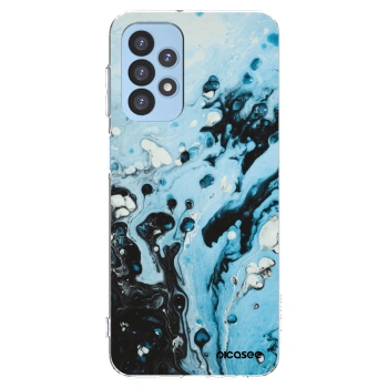 Picasee Samsung Galaxy A23 A235F 4G Hülle - Transparentes Silikon - Organic blue