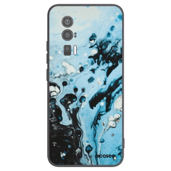 Picasee Xiaomi Poco F5 Pro 5G Hülle - Schwarzes Silikon - Organic blue