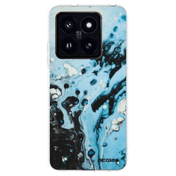 Picasee Xiaomi 14 Pro Hülle - Transparentes Silikon - Organic blue