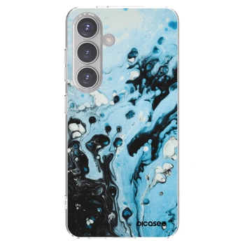 Picasee Samsung Galaxy S24 S921B 5G Hülle - Transparentes Silikon - Organic blue